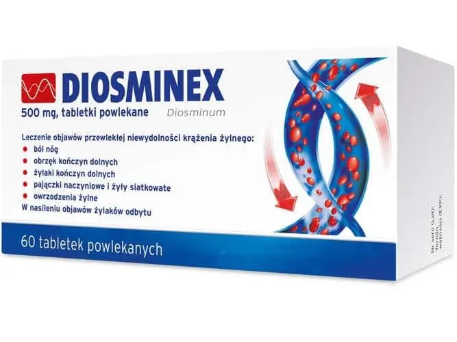 Diosminex &#8211; when to use? Action and composition of the drug for venous insufficiency