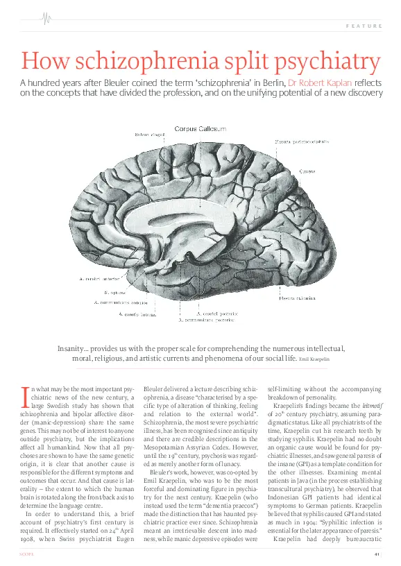 Dissenting fission and schizophrenia. What does the splitting up of a dissent look like?