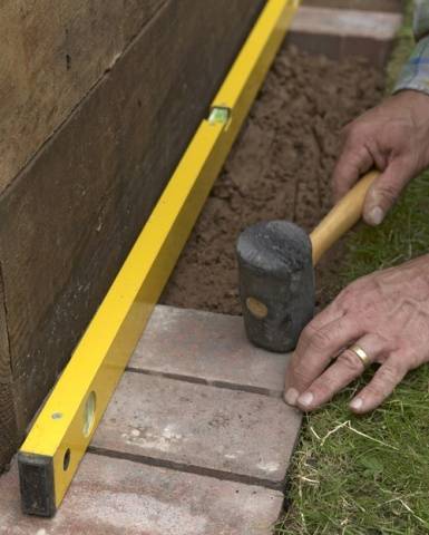 DIY brick beds 