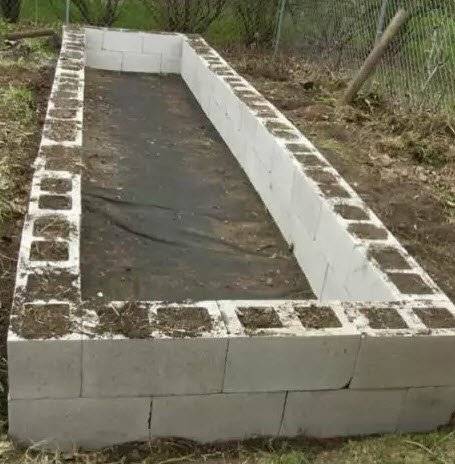 DIY brick beds 