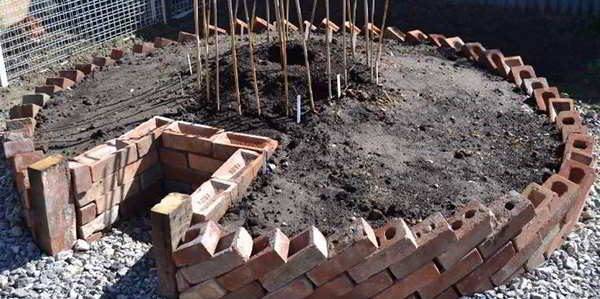 DIY brick beds 