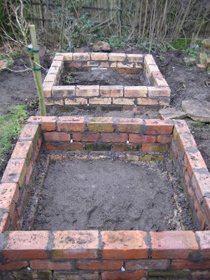 DIY brick beds 