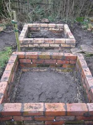 DIY brick beds 