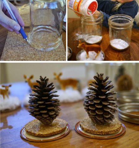 DIY crafts from cones for the New Year: pine, spruce, photos, ideas