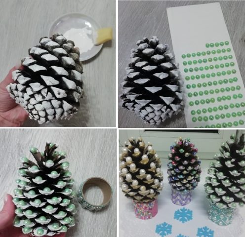 DIY crafts from cones for the New Year: pine, spruce, photos, ideas