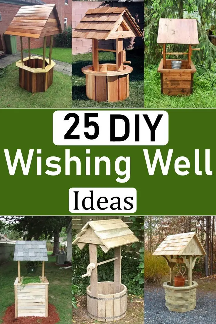 DIY decorative well (from logs, timber, bricks), instructions + photos of design solutions in 2022