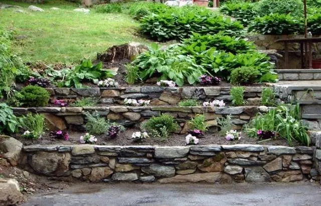 DIY flower beds: photo