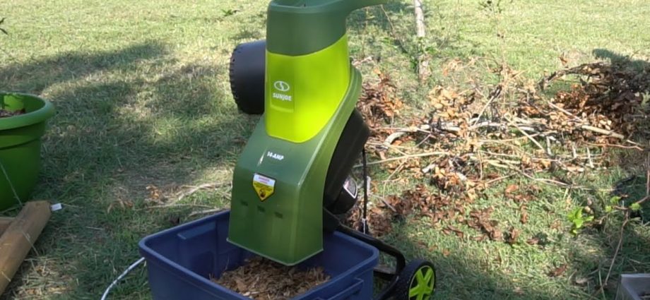 DIY garden electric wood shredder