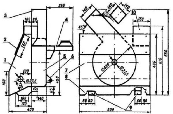 DIY homemade auger snow blower + drawings