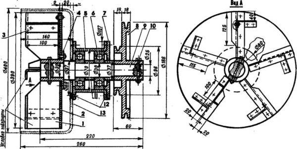 DIY homemade auger snow blower + drawings