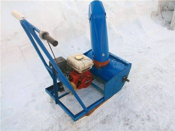 DIY homemade auger snow blower + drawings