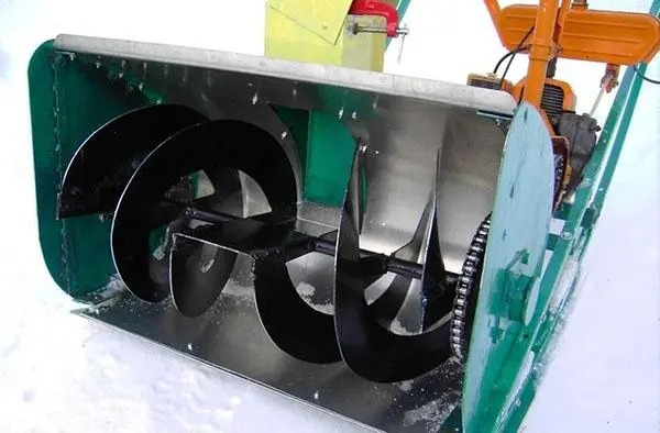 DIY homemade auger snow blower + drawings