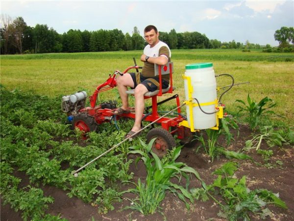 DIY homemade sprayer for the garden