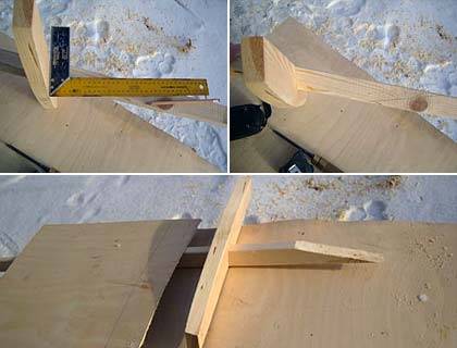 DIY snow shovel