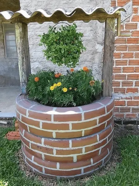 DIY tire well for the garden: step by step guide + photo