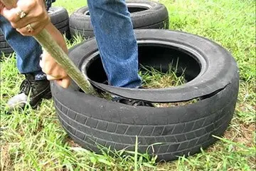 DIY tire well for the garden: step by step guide + photo