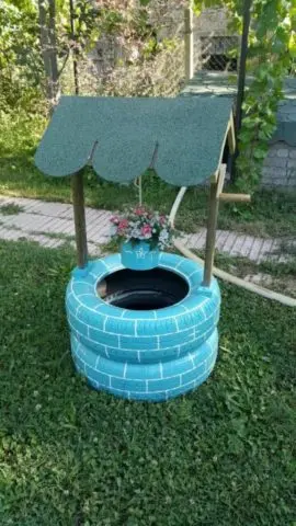 DIY tire well for the garden: step by step guide + photo