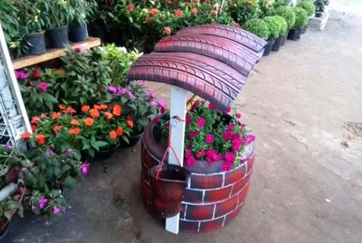 DIY tire well for the garden: step by step guide + photo