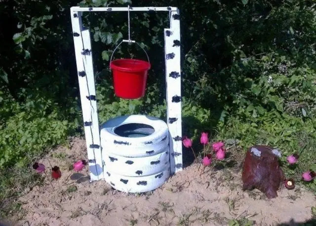 DIY tire well for the garden: step by step guide + photo