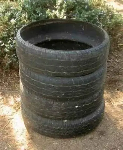 DIY tire well for the garden: step by step guide + photo