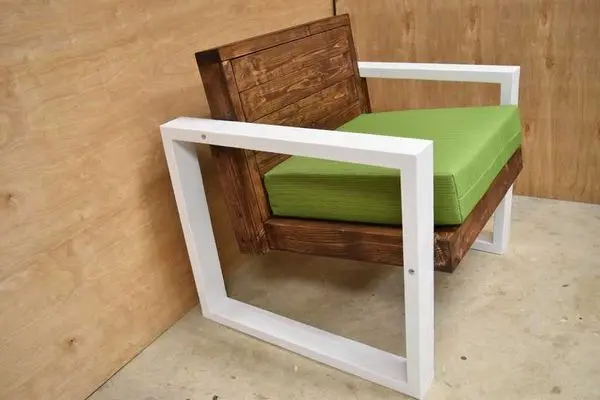 DIY wood chair: how to make a garden chair from a bar, drawings, diagrams, step by step instructions