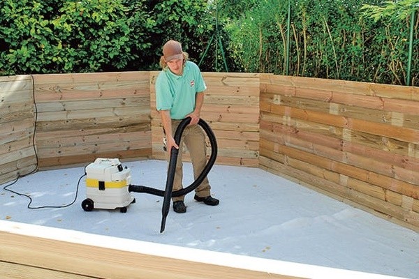 DIY wooden pool: step by step instructions + photo