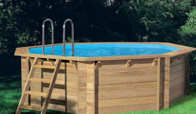 DIY wooden pool: step by step instructions + photo