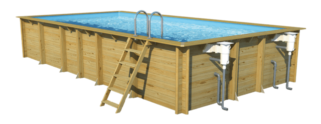 DIY wooden pool: step by step instructions + photo