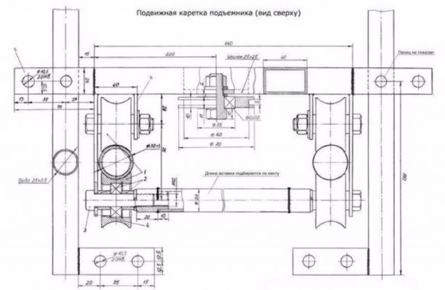 Do-it-yourself apilift with dimensions and drawings