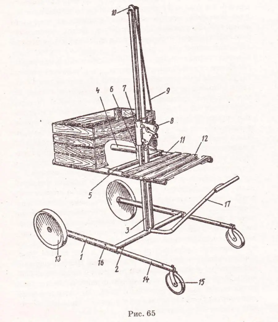 Do-it-yourself apilift with dimensions and drawings