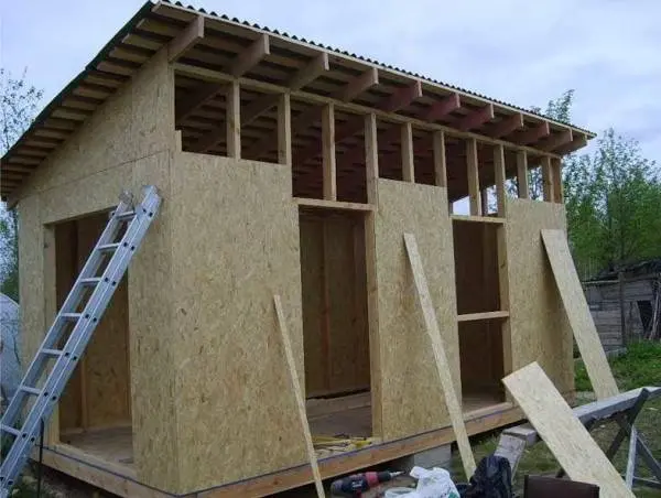 Do-it-yourself barn on the garden plot + photo