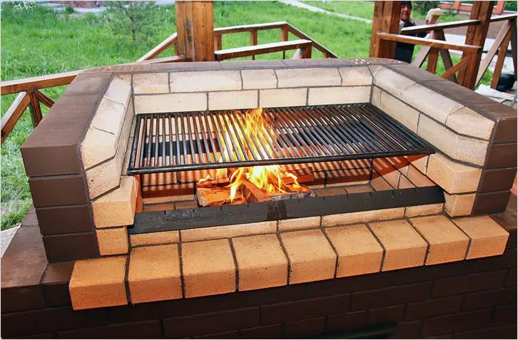 Do-it-yourself brazier made of stone: drawings, ordinal laying of a brazier + photos of the best options for stone barbecue ovens