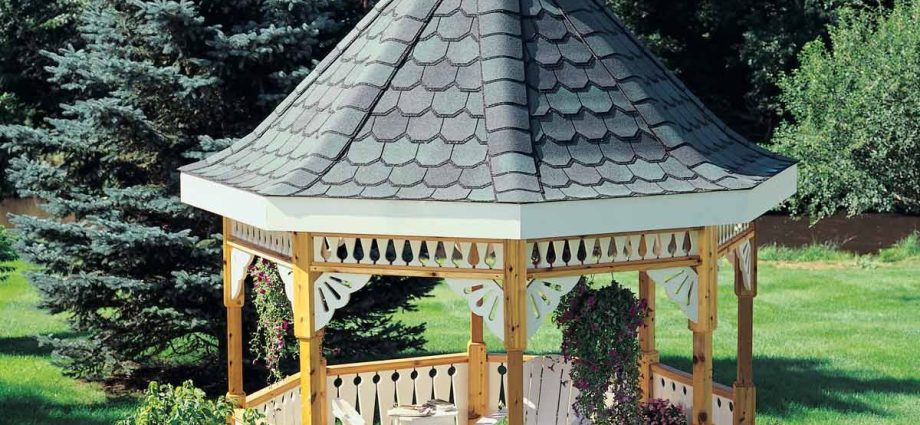 Do-it-yourself brick gazebo: projects of open pavilions, closed structures with windows, a drawing for construction