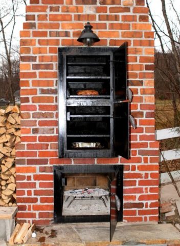 Do-it-yourself brick smokehouse: hot, cold smoked