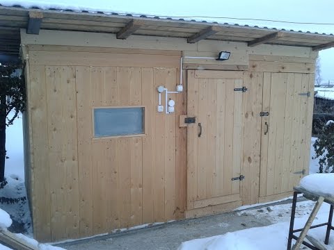 Do-it-yourself chicken coop for 10 chickens: drawings