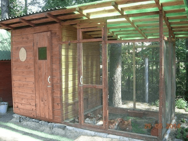 Do-it-yourself chicken coop for the summer 