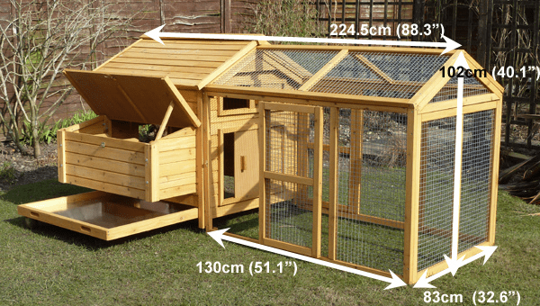 Do-it-yourself chicken coop for the summer 