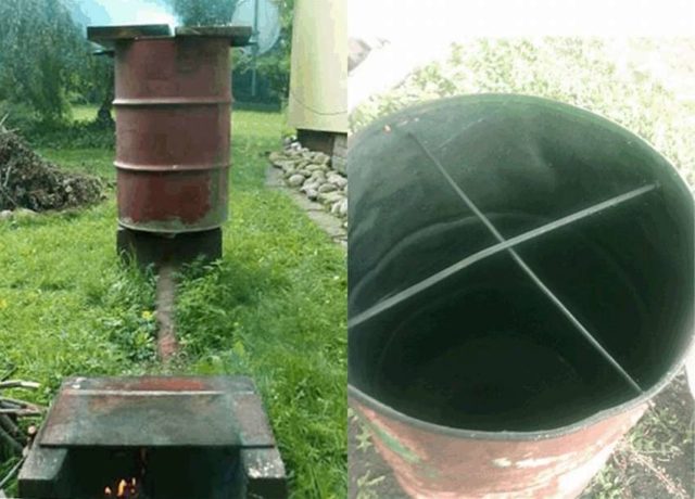 Do-it-yourself cold-smoked smokehouse from a barrel: diagrams + drawings