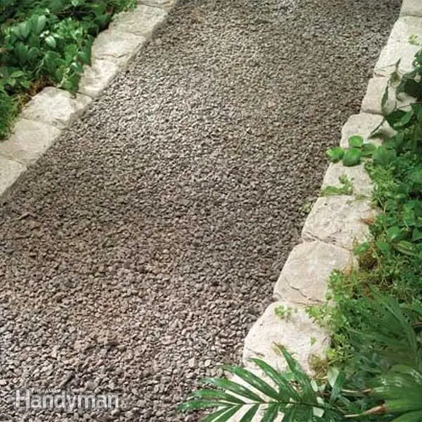 Do-it-yourself crushed stone paths in the country: choice of material and laying technology + photo of options for gravel paths