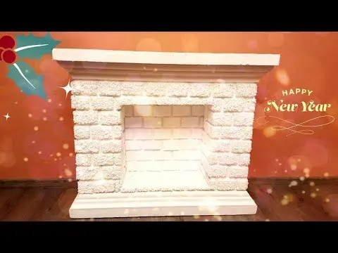 Do-it-yourself foam fireplace: step by step instructions, photo