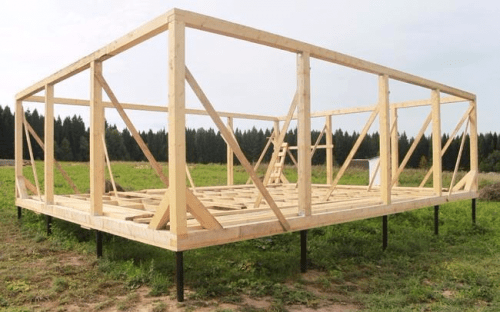 Do-it-yourself frame shed 