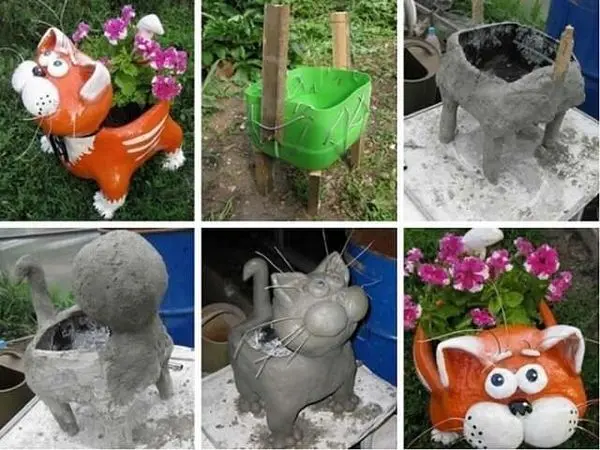 Do-it-yourself garden figures made of cement: how to make concrete crafts for a summer residence