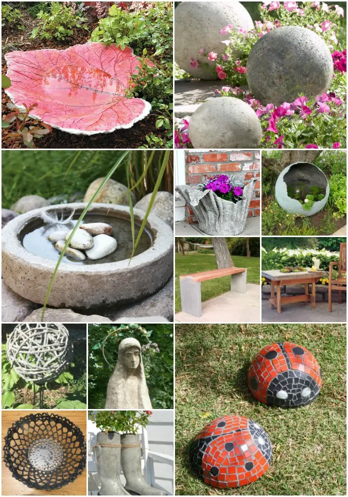 Do-it-yourself garden figures made of cement: how to make concrete crafts for a summer residence