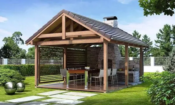 Do-it-yourself gazebo with barbecue: how to build an indoor and outdoor barbecue from bricks, wood according to the project