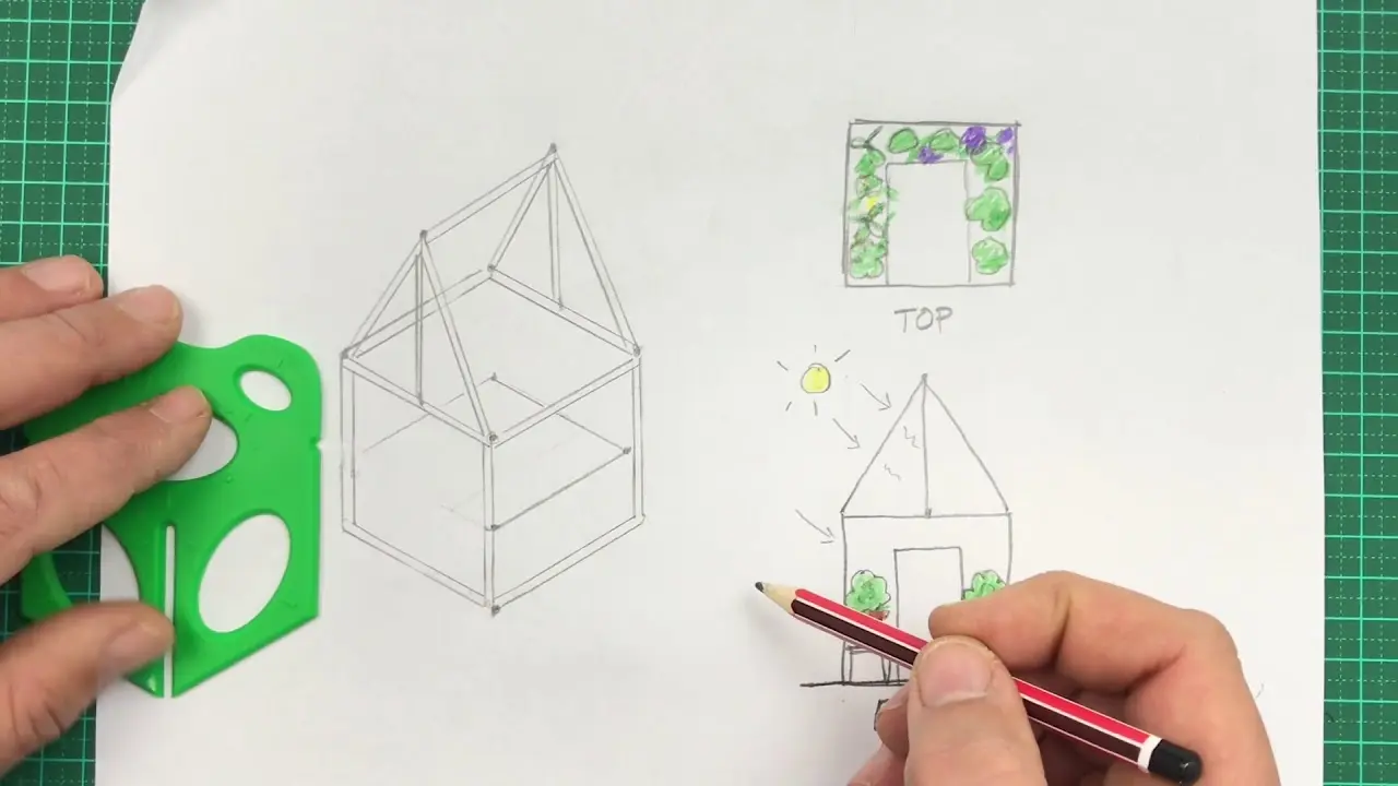 Do-it-yourself greenhouse bread box: drawings and instructions