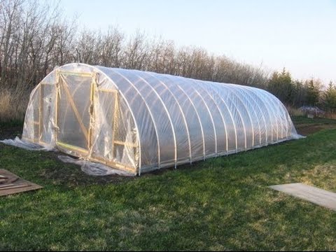 Do-it-yourself greenhouse from plastic pipes: drawings