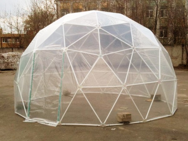 Do-it-yourself greenhouse from plastic pipes: drawings