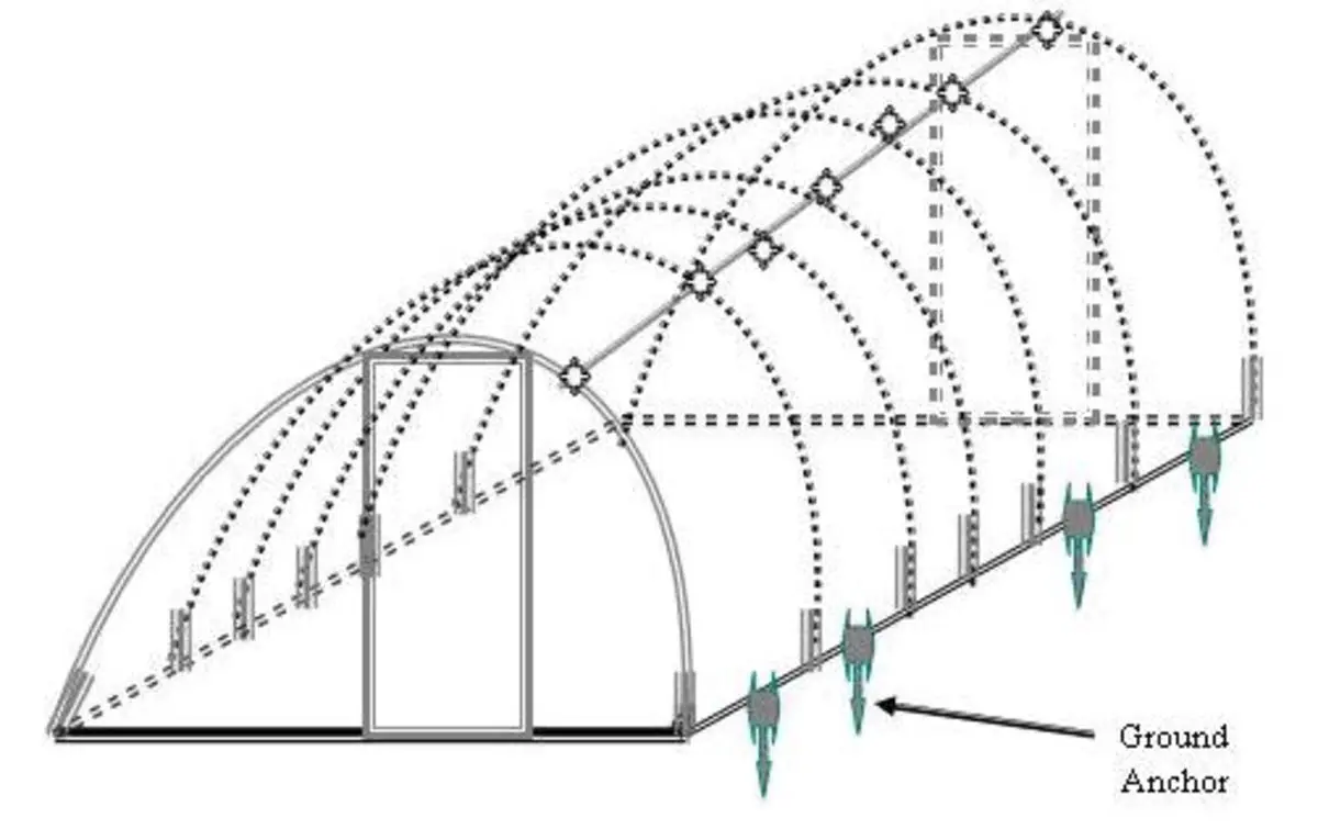 Do-it-yourself greenhouse from plastic pipes: drawings