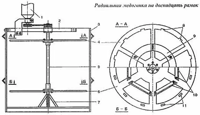 Do-it-yourself honey extractor: drawings, photos