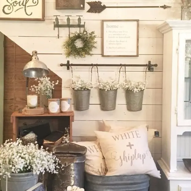 Do-it-yourself interior design of a country house inside + photo